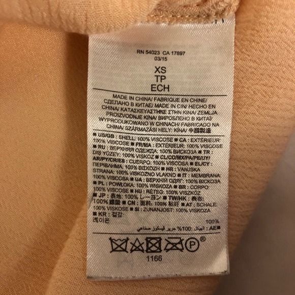 Banana Republic Racerback Semi Sheer Lightweight Tank Top Peach Size XS - Picture 6 of 6